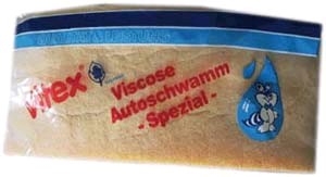 Viscose car sponge half round 195x80x55mm 10 pcs.